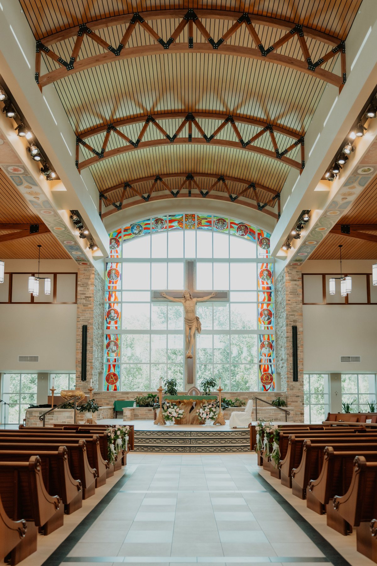 Grace & Kyree wedding photo 1 at St Mark the Evangelist Catholic Church, Cross Creek Boulevard, Tampa Florida 33647