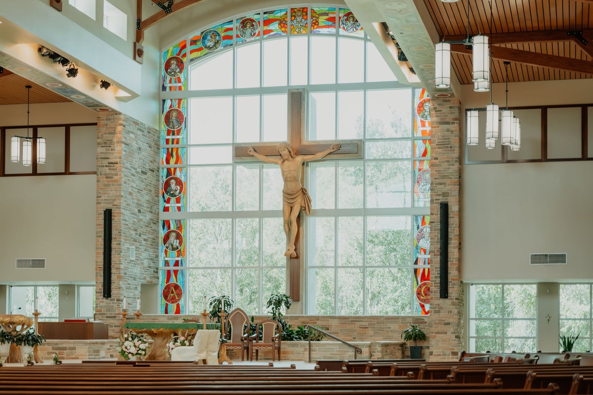 Grace & Kyree wedding photo 11 at St Mark the Evangelist Catholic Church, Cross Creek Boulevard, Tampa Florida 33647