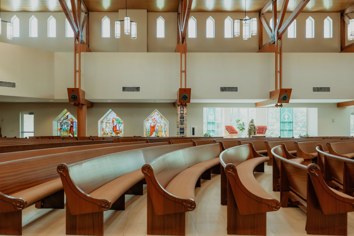 Grace & Kyree wedding photo 13 at St Mark the Evangelist Catholic Church, Cross Creek Boulevard, Tampa Florida 33647