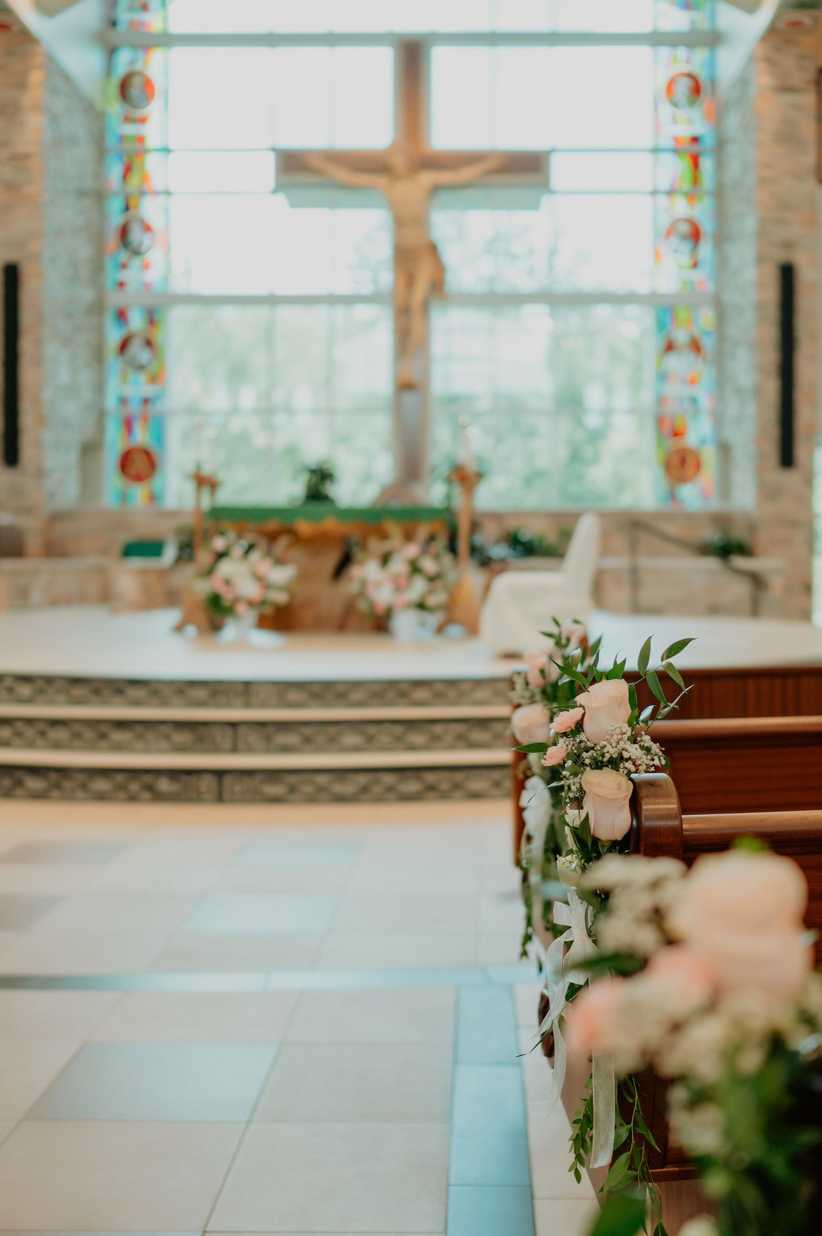 Grace & Kyree wedding photo 14 at St Mark the Evangelist Catholic Church, Cross Creek Boulevard, Tampa Florida 33647