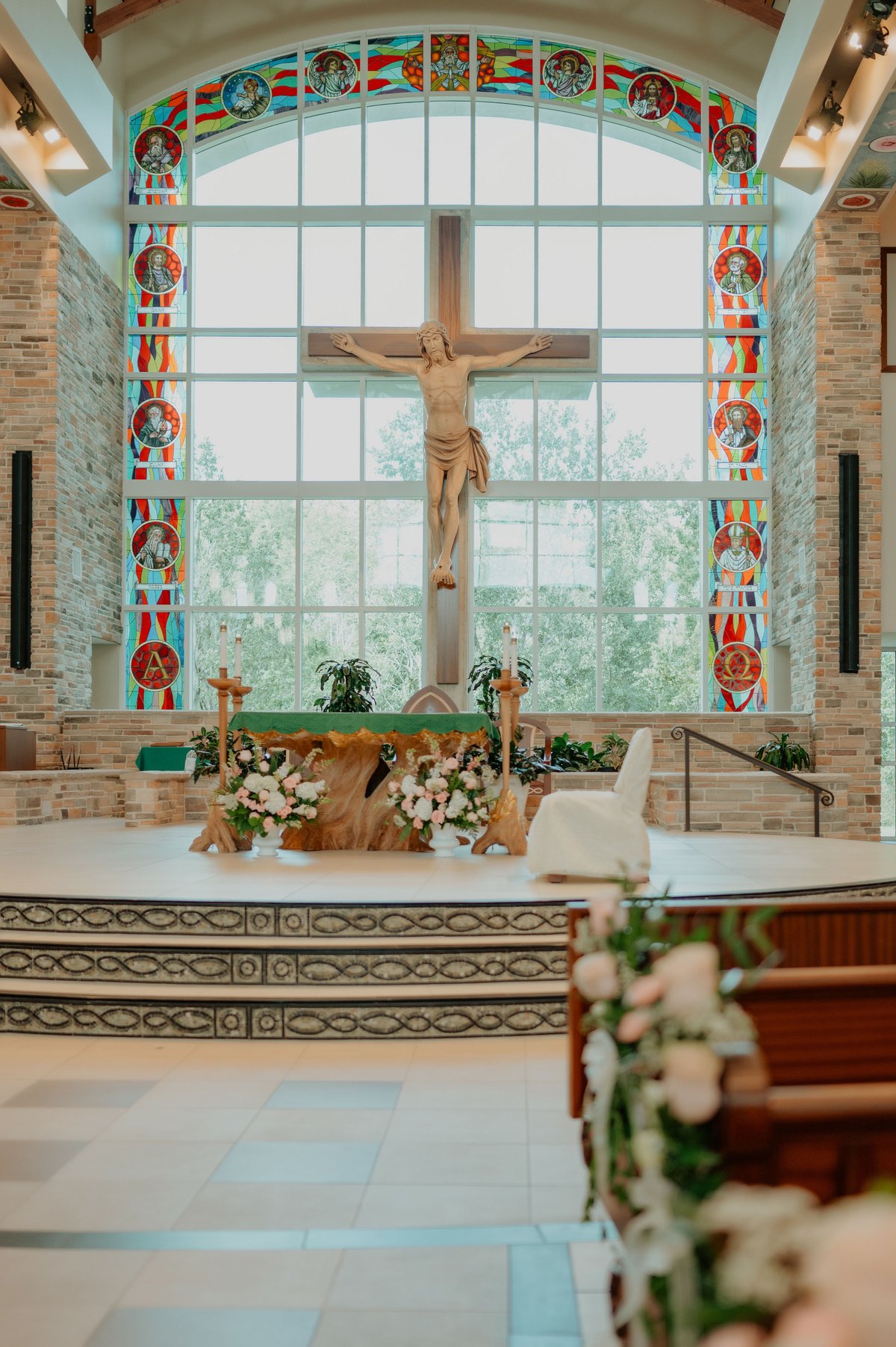 Grace & Kyree wedding photo 15 at St Mark the Evangelist Catholic Church, Cross Creek Boulevard, Tampa Florida 33647