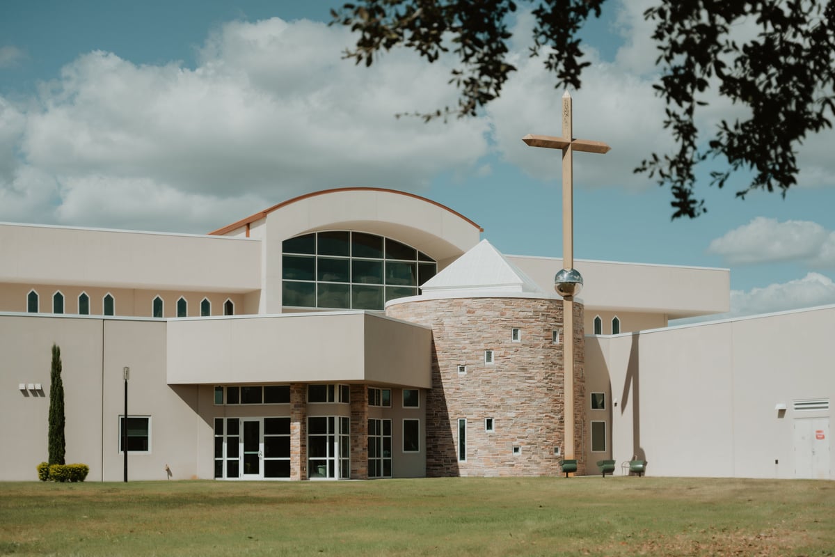 Grace & Kyree wedding photo 22 at St Mark the Evangelist Catholic Church, Cross Creek Boulevard, Tampa Florida 33647