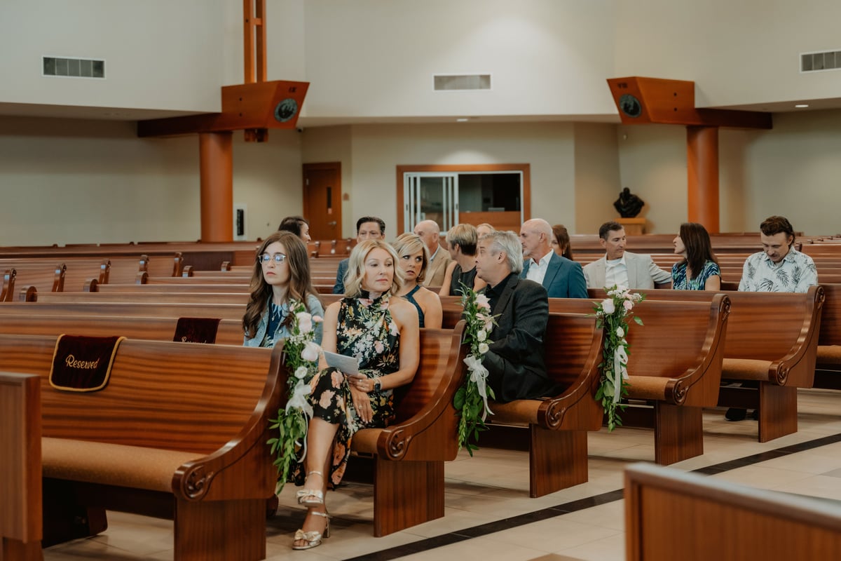Grace & Kyree wedding photo 23 at St Mark the Evangelist Catholic Church, Cross Creek Boulevard, Tampa Florida 33647