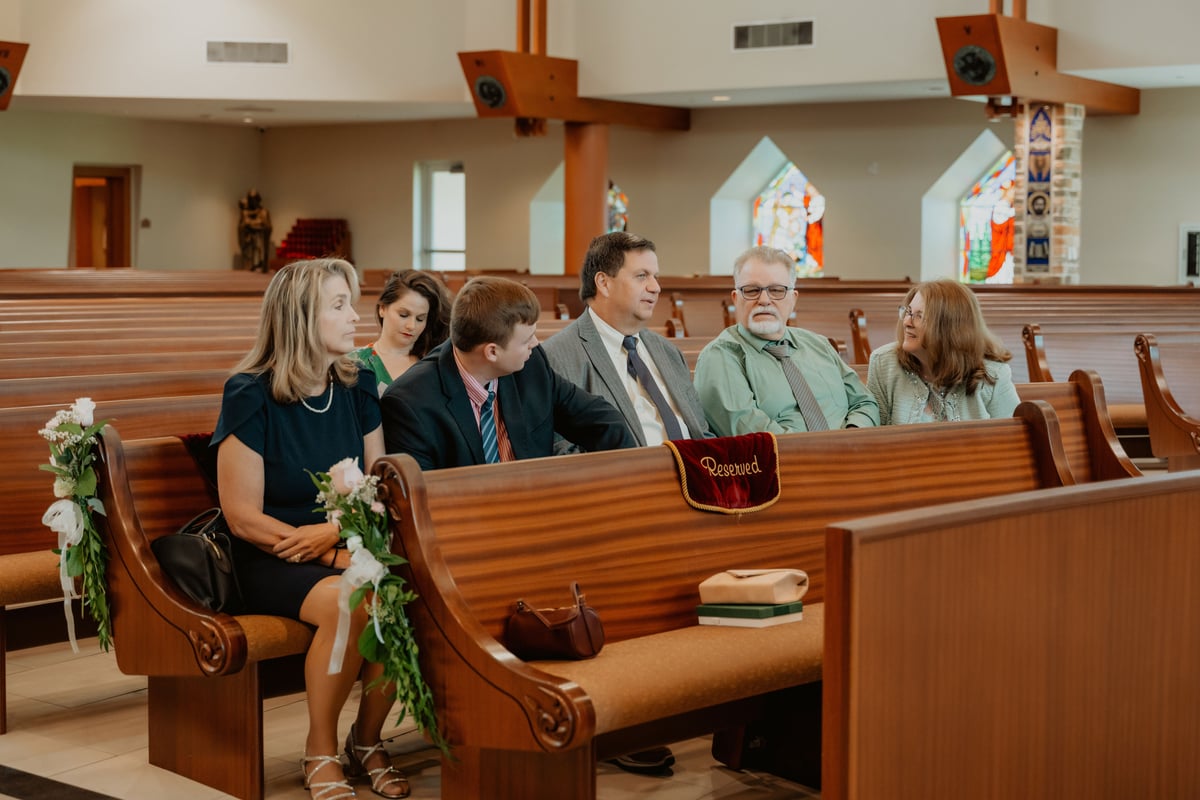 Grace & Kyree wedding photo 24 at St Mark the Evangelist Catholic Church, Cross Creek Boulevard, Tampa Florida 33647