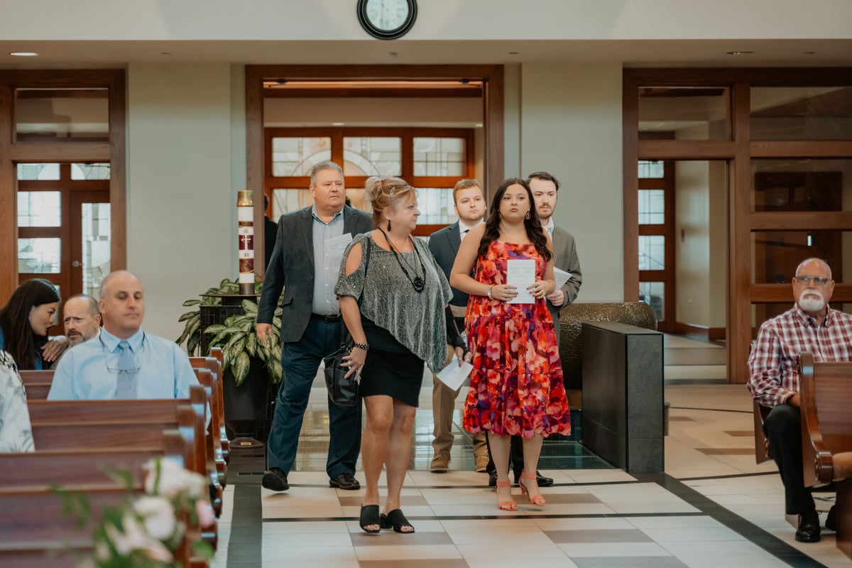 Grace & Kyree wedding photo 25 at St Mark the Evangelist Catholic Church, Cross Creek Boulevard, Tampa Florida 33647