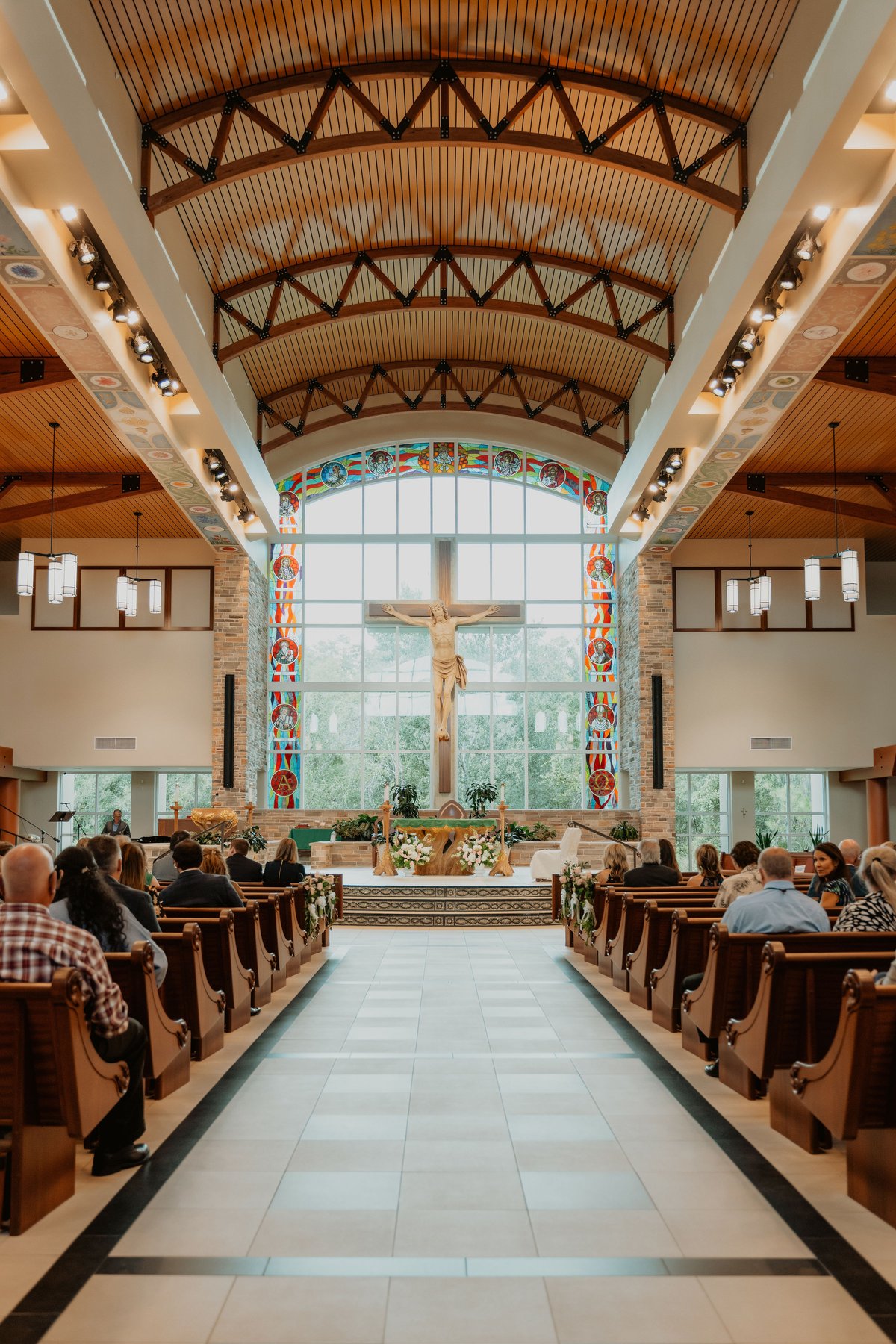 Grace & Kyree wedding photo 29 at St Mark the Evangelist Catholic Church, Cross Creek Boulevard, Tampa Florida 33647