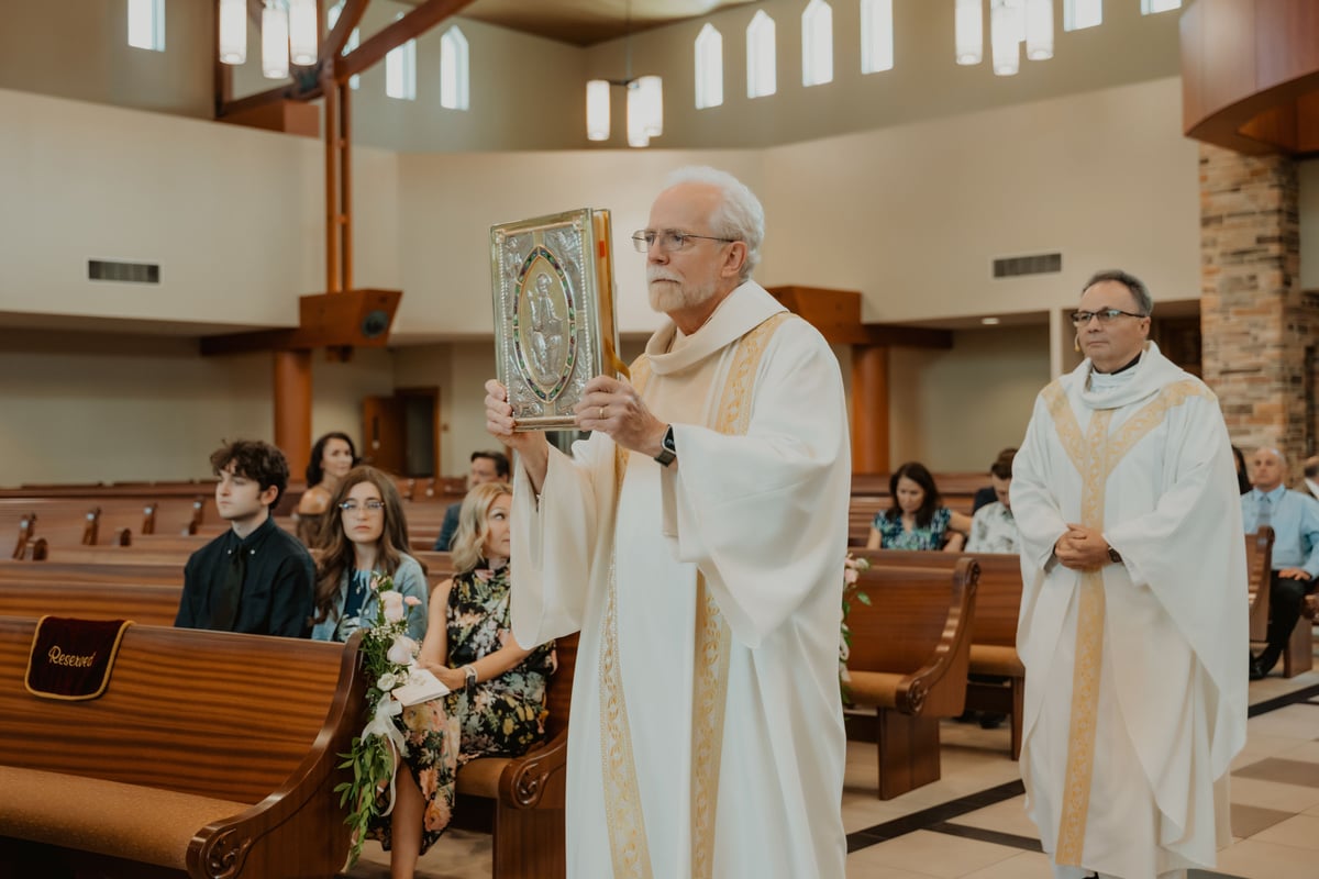 Grace & Kyree wedding photo 40 at St Mark the Evangelist Catholic Church, Cross Creek Boulevard, Tampa Florida 33647