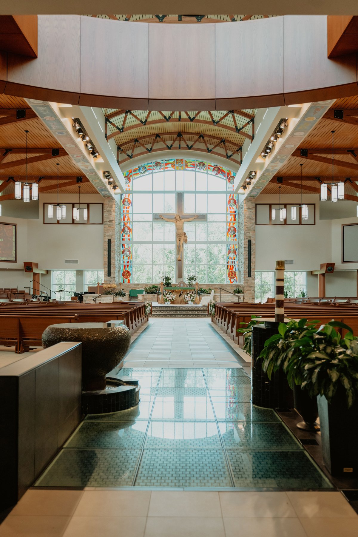 Grace & Kyree wedding photo 7 at St Mark the Evangelist Catholic Church, Cross Creek Boulevard, Tampa Florida 33647