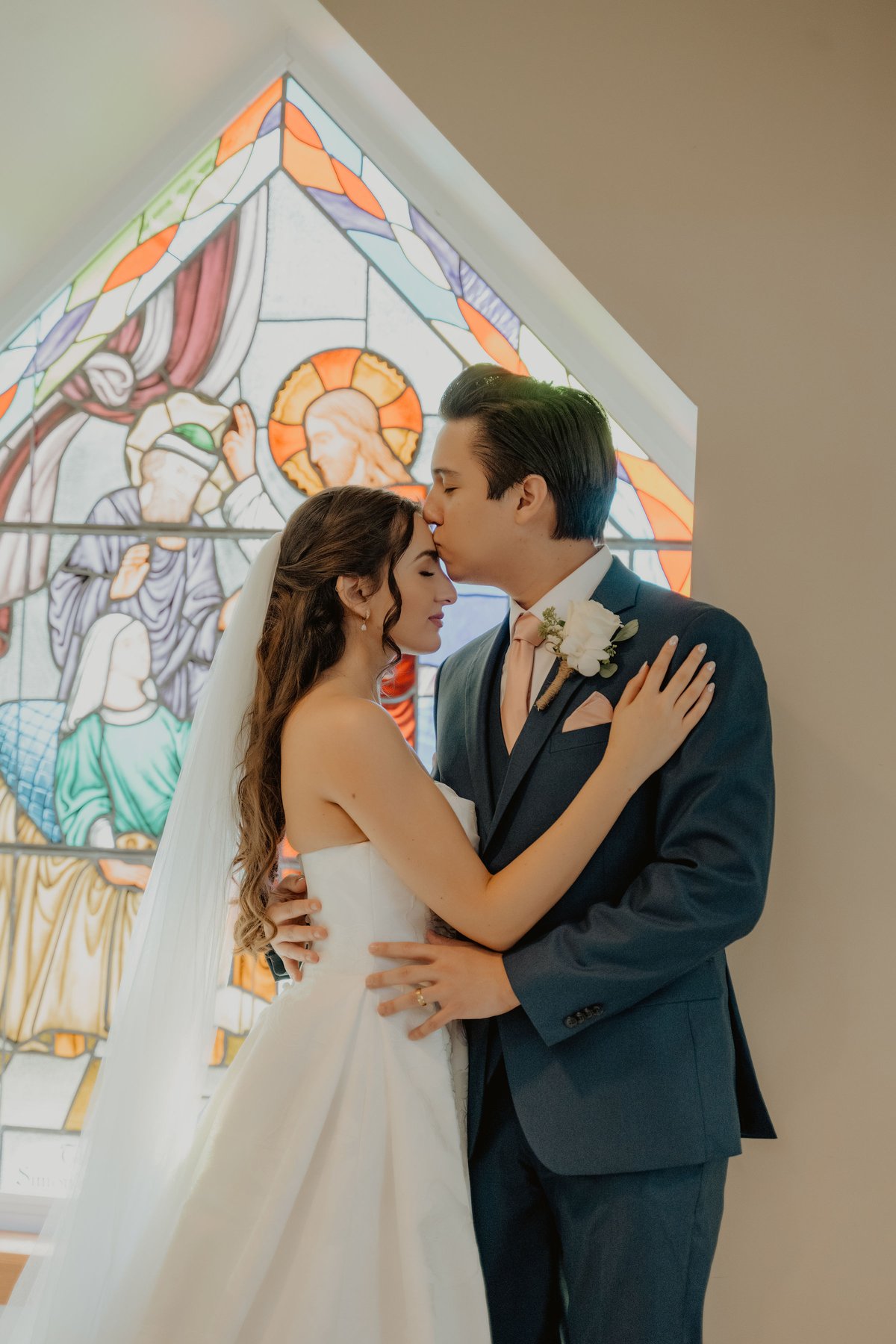 Grace & Kyree wedding photo 2 at St Mark the Evangelist Catholic Church, Cross Creek Boulevard, Tampa Florida 33647