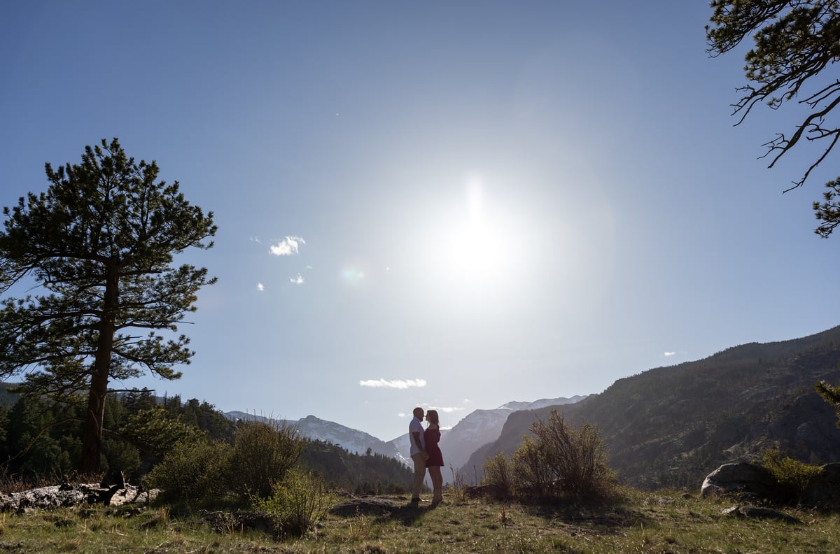 Jessica & Mark engagement photo 20 at Cub Lake, Rocky Mountain National Park