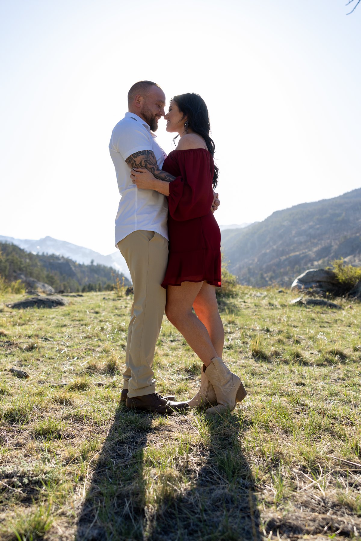 Jessica & Mark engagement photo 28 at Cub Lake, Rocky Mountain National Park