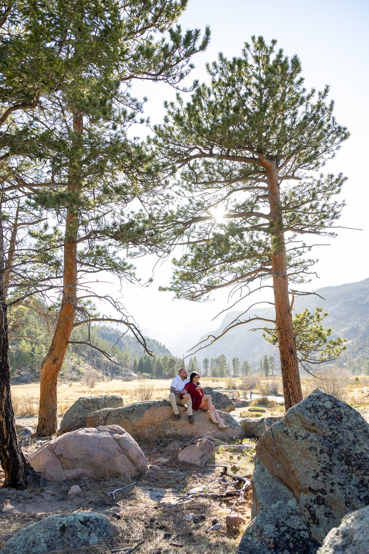 Jessica & Mark engagement photo 36 at Cub Lake, Rocky Mountain National Park